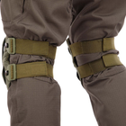 Тактические наколенники и налокотники Knee-Pads защитные анатомической формы олива (армейские для военных ВСУ с быстрым сбросом) YL7548-O - изображение 3