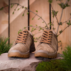 Берцы ботинки тактическая обувь кроссовки облегченные натуральная гидрофобная кожа усиленная пятка и носок Койот 45 (30,5 см) - изображение 4