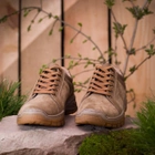 Берцы ботинки тактическая обувь кроссовки облегченные натуральная гидрофобная кожа усиленная пятка и носок Койот 43 (29 см) - изображение 4