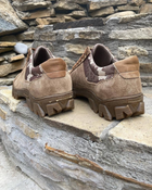 Берцы ботинки тактическая обувь кроссовки облегченные натуральная гидрофобная кожа усиленная пятка и носок Койот 47 - изображение 3