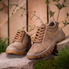 Берцы ботинки тактическая обувь кроссовки облегченные натуральная гидрофобная кожа усиленная пятка и носок Койот 41 (27,5 см) - изображение 6