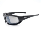 Защитные военные очки с поляризацией Daisy X7 Black и 4 комплекта линз - изображение 1