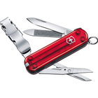 Нож Victorinox NailClip 580 Transparent Red (0.6463.T) - изображение 1