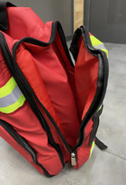 Рюкзак для Медика 45 л., Червоний рюкзак для військових медиків, армійський рюкзак для медиків - зображення 5