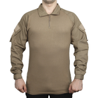 Тактична сорочка Lesko A655 Sand Khaki 3XL тренувальна бавовняна сорочка з липучками на рукавах - зображення 2