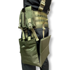 РПС Ременно - плечевая система с подсумками на 8 магазинов АК и сидушкой Олива / Тактическая разгрузка - изображение 4