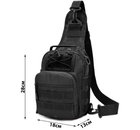 Тактична сумка Primo Sling однолямкова через плече - Black Primo PR-SLING-B чорний - зображення 10