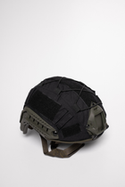 Тактический Кавер для Шлема FAST Размер M Черный Маскировочный Чехол для Шлема - изображение 4