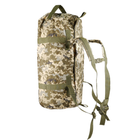 Универсальная сумка-баул тактическая 80 литров, военный водоотталкивающий баул из плотной тактической ткани Kiborg Пиксель - изображение 1