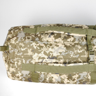 Универсальная сумка-баул тактическая 80 литров, военный водоотталкивающий баул из плотной тактической ткани Kiborg Пиксель - изображение 8