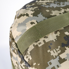 Универсальная сумка-баул тактическая 80 литров, военный водоотталкивающий баул из плотной тактической ткани Kiborg Пиксель - изображение 14