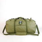 Универсальная сумка тактическая 130 литров, военная водоотталкивающая сумка из плотной тактической ткани Kiborg BAG Олива - изображение 1