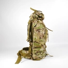 Універсальний рюкзак тактичний 80 літрів, військовий водовідштовхувальний рюкзак із щільної тактичної тканини Мультикам - зображення 3