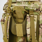 Універсальний рюкзак тактичний 80 літрів, військовий водовідштовхувальний рюкзак із щільної тактичної тканини Мультикам - зображення 12