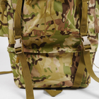 Універсальний рюкзак тактичний 80 літрів, військовий водовідштовхувальний рюкзак із щільної тактичної тканини Мультикам - зображення 14