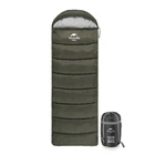 Спальний мішок кокон з капюшоном Naturehike U150 NH20MSD07, (11°C), правий, зелений
