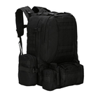 Рюкзак тактический +3 подсумка AOKALI Outdoor B08 Black для военных спецрюкзак - изображение 1