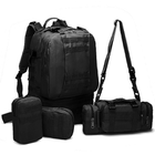 Рюкзак тактический +3 подсумка AOKALI Outdoor B08 Black для военных спецрюкзак - изображение 6