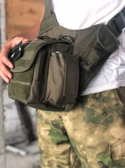 Тактична сумка MIL-TEC Multifunction Sling Bag Olive, багатофункціональна сумка плечова в кольорі олива - зображення 7