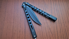 Нож Бабочка Складной Черный Высококачественная сборка - изображение 4