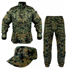 Униформа ACU - Polycotton Ripstop Helikon-Tex USMC Digital Woodland S-Regular - изображение 2