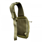 Сумка кобура для прихованого носіння зброї, сумка через плече, маленький рюкзак 31х20х10 см 4л колір олива - зображення 4