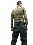 Тактические штаны ЗСУ Софтшелл Олива теплые военные штаны на флисе размер 52-54 рост 167-179 - изображение 6