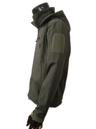 Куртка тактична Soft shell олива з мікрофлісом р. 2XL - зображення 3