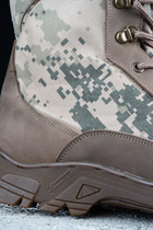Берцы тактические мужские Light Boots 41 (27 см) Весна/Лето Кожа с Кордурой ботинки легкие (Пиксель) - изображение 5