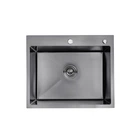 Кухонна мийка Kroner KRP Schwarze - 6050HM PVD (3,0/1,0 мм) (CV025260)