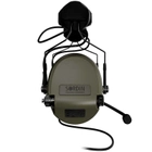 Професійні Активні Тактичні Навушники з Мікрофоном Адаптер під Шолом Sordin MIL CC ARC Rail Олива PVC 72332-06-С - зображення 4