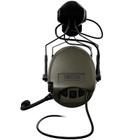 Професійні Активні Тактичні Навушники з Мікрофоном Адаптер під Шолом Sordin MIL CC ARC Rail Олива PVC 72332-06-С - зображення 5