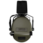 Професійні активні тактичні навушники Sordin Supreme MIL AUX SFA Slim HB PVC Олива 74508-06-С - зображення 5