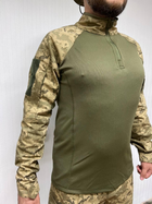 Тактическая кофта рубашка убакс ubacs мужская армейская боевая военная для ВСУ размер 2XL 56-58 цвет пиксель - изображение 8