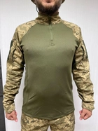 Тактическая кофта рубашка убакс ubacs мужская армейская боевая военная для ВСУ размер XL 52-54 цвет пиксель - изображение 6