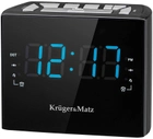 Радіоприймач Kruger&Matz KM0812 radio Clock Digital Black (KM0821) - зображення 1