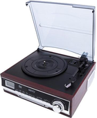 Adler Camry Premium Gramofon audio z napędem paskowym, czarny, chrom, drewno (CR 1113) - obraz 1