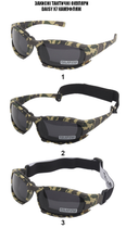 Тактические защитные очки Daisy X7 Камуфляж - изображение 4
