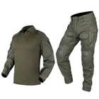 Тактический демисезонный военный коcтюм IDOGEAR G3 Olive Куртка M65 ,Убакс и Штаны с Защитой колен M Олива HWID0026800 - изображение 4