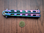 Нож Бабочка Градиент Разноцветный Бензиновый - изображение 4