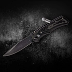 Нож Выкидной Карманный Черный с Фонариком FD79 - изображение 1