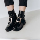 Ботинки женские Fashion Alabama 3293 37 размер 24 см Черный 4211766