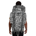 Тактический рюкзак армейский Armory Ox 600D большой на 70л, водонепроницаемый Серый пиксель - изображение 3