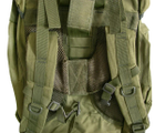 Тактический армейский рюкзак Camo Oliva на 70л мужской с дождевиком Олива - изображение 5