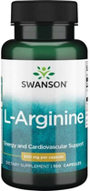 Aminokwas Swanson L-Arginina 500 mg 100 kapsułek (SW852) - obraz 1