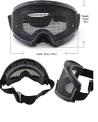 Защитная маска-очки Transformers Foundation плетенка Black (для Airsoft, Страйкбол) - изображение 2