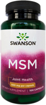 Swanson MSM Metylosulfonylometan 500 mg 100 kapsułek (SW1780) - obraz 1
