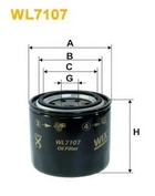Фильтр масляный Bedford, Bobcat, Case, John Deere, Kubota, Honda Accord, Civic, Concerto, Wix Filters (WL7107) WIX Filters (WL7107)