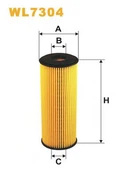 Фильтр масляный Mercedes C (W202/W203), CLK (C208), E (W124/W210), G (W461/W463), M (W163 Wix Filters (WL7304) WIX Filters (WL7304)