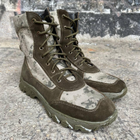 Берцы тактические мужские Light Boots 43 (28.5 см) Весна/Лето кожа и кордура легкие ботинки (Олива-Пиксель) - изображение 1
